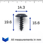 Metal Screw, Slot Headed, Black - image 2