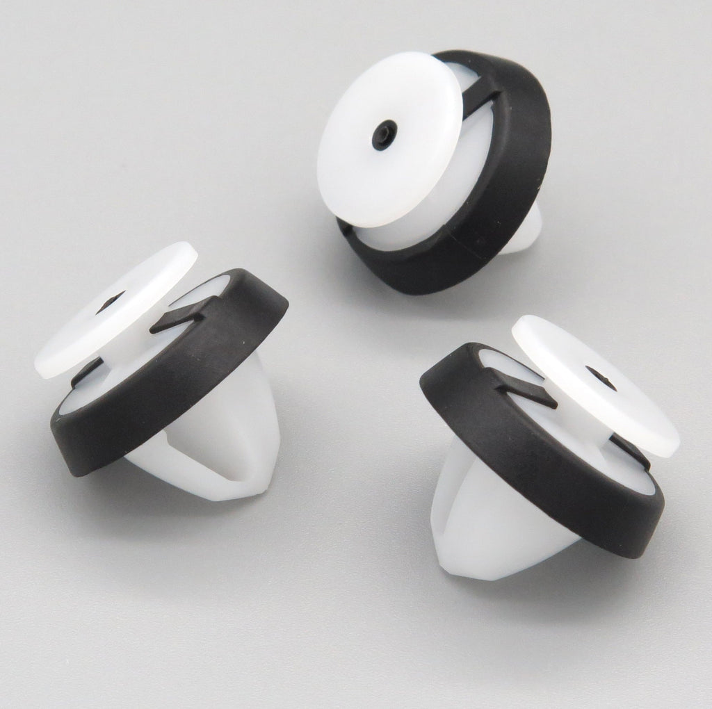 Trim Panel & Moulding Clip, White with Rubber Seal