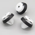 Trim Panel & Moulding Clip, White with Rubber Seal