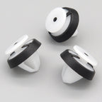 Trim Panel & Moulding Clip, White with Rubber Seal