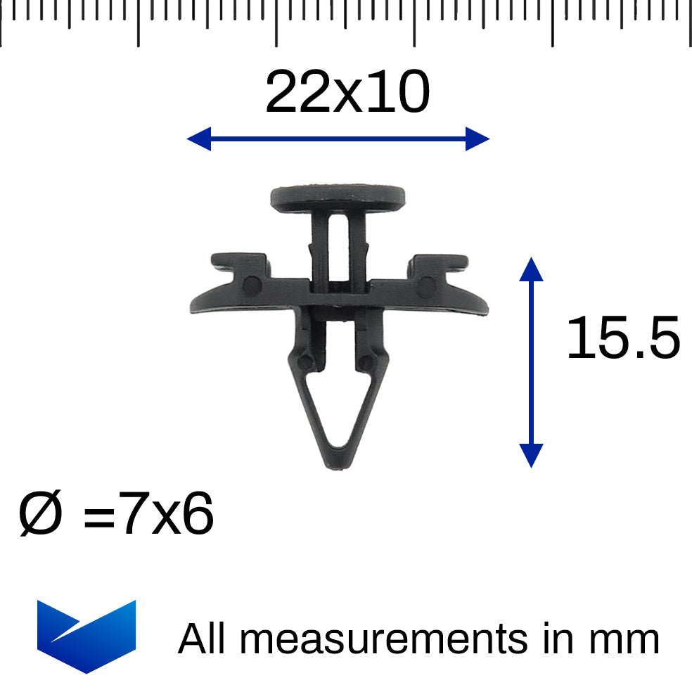 Push Fit Door Seal Clip, Black - image 2