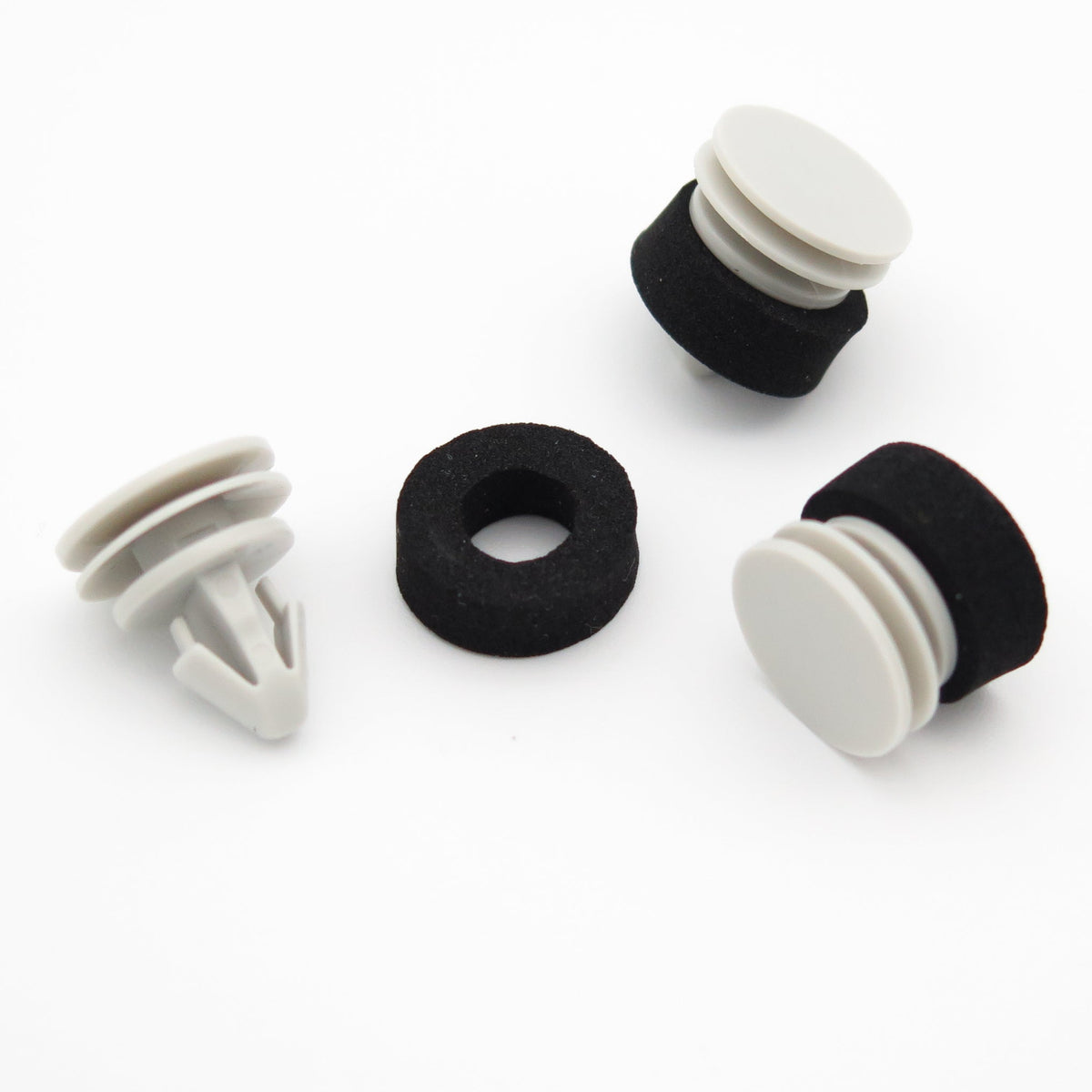 Trim Moulding Clips with Large Washer, Grey