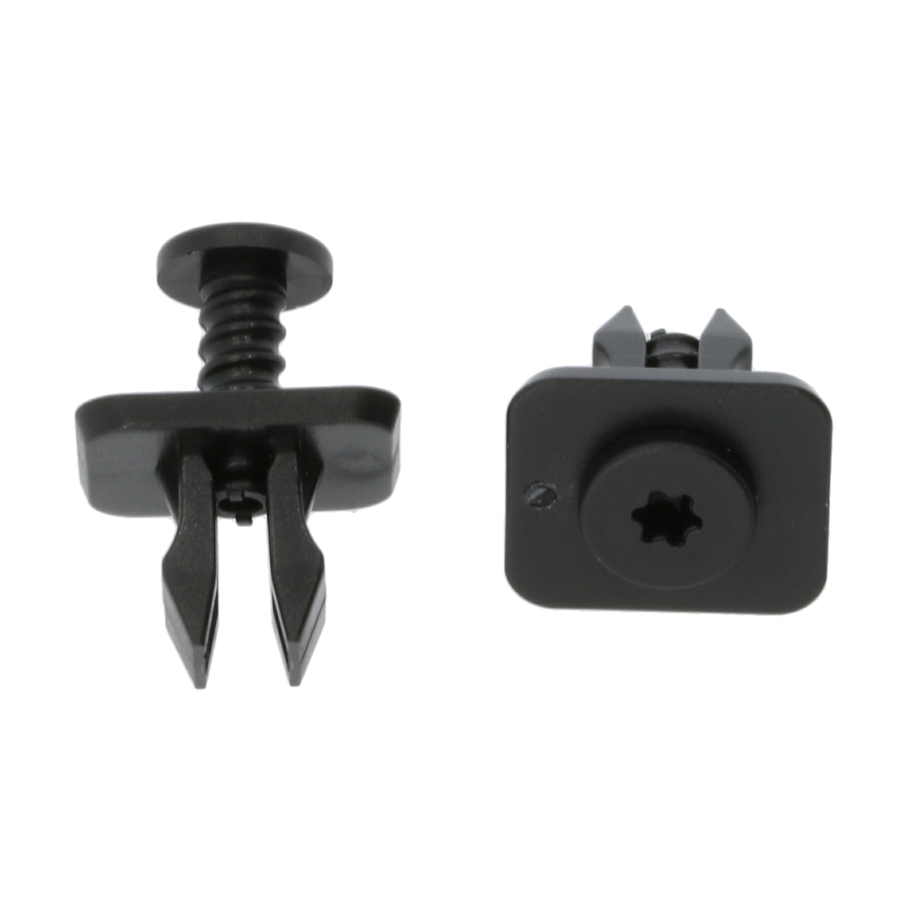 Square Collar Screw Fit Clip, Black - image 3