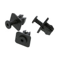 Square Collar Screw Fit Clip, Black