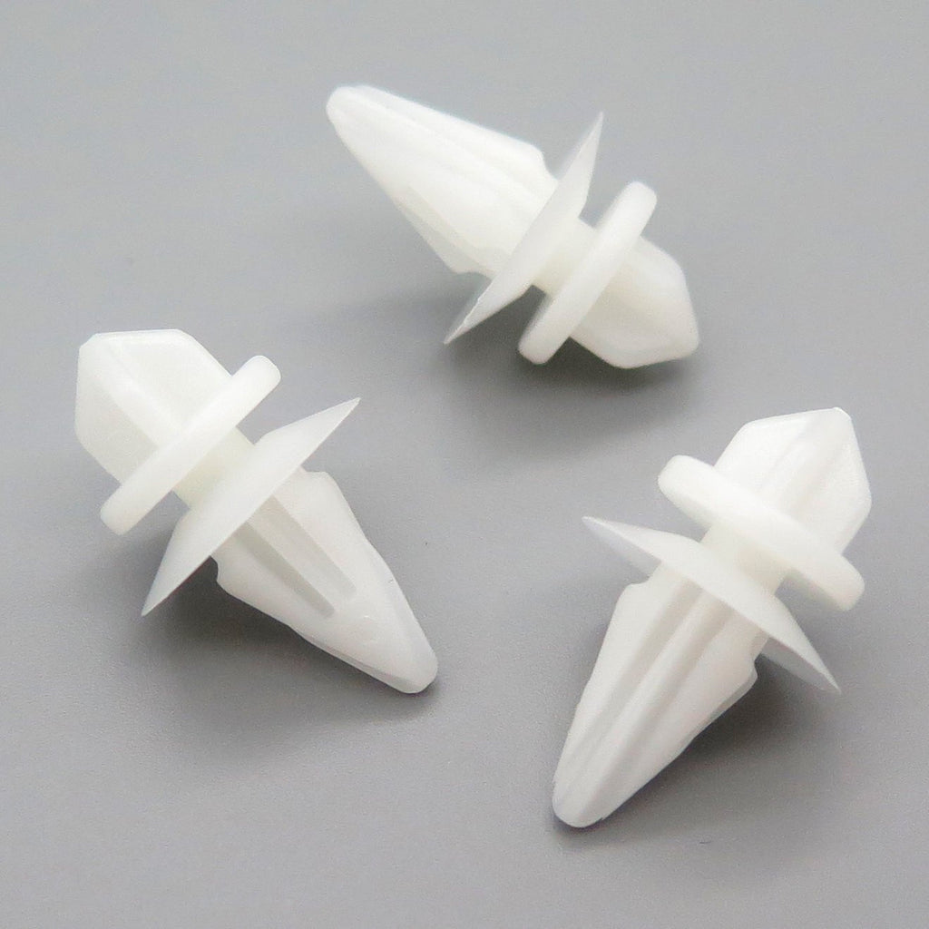 Body Moulding Clips, White