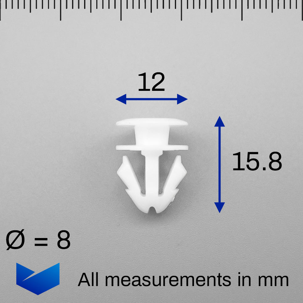 Body Moulding Trim Clips with Rubber Grommet - image 2