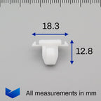 Side Moulding Trim Clips with Seal - image 2