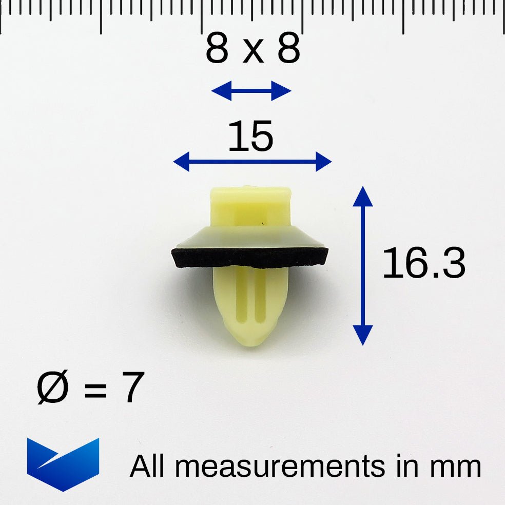 Trim Moulding Clip, Yellow - image 2