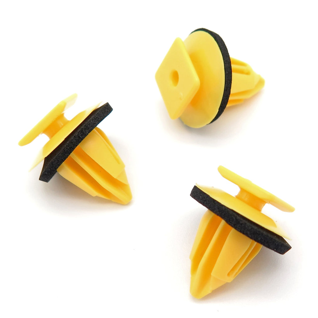 Exterior Trim Moulding Clip with Washer, Yellow