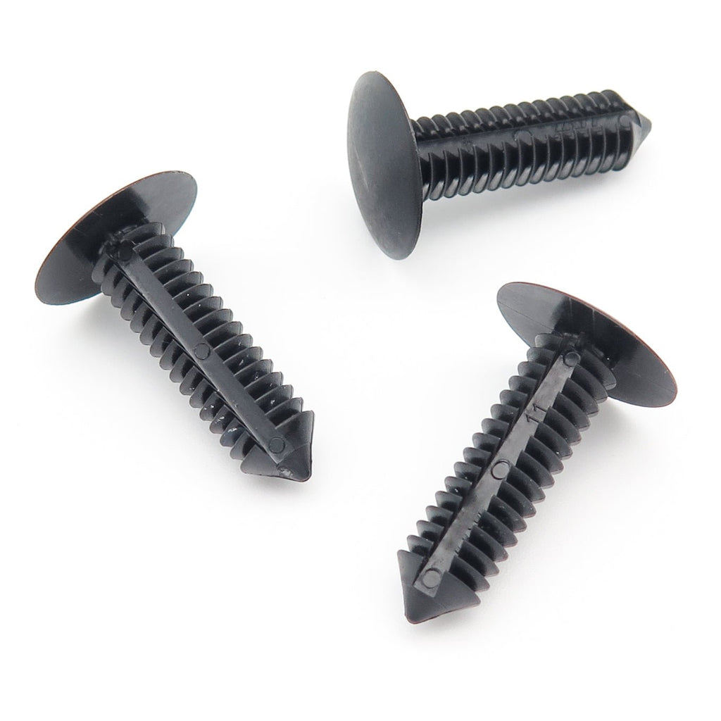 Fir Tree Clip, 7-8mm Hole, 30mm Length, Black