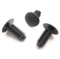 Plastic Fir Tree Clip, 8mm, 18mm Head, Dark Grey