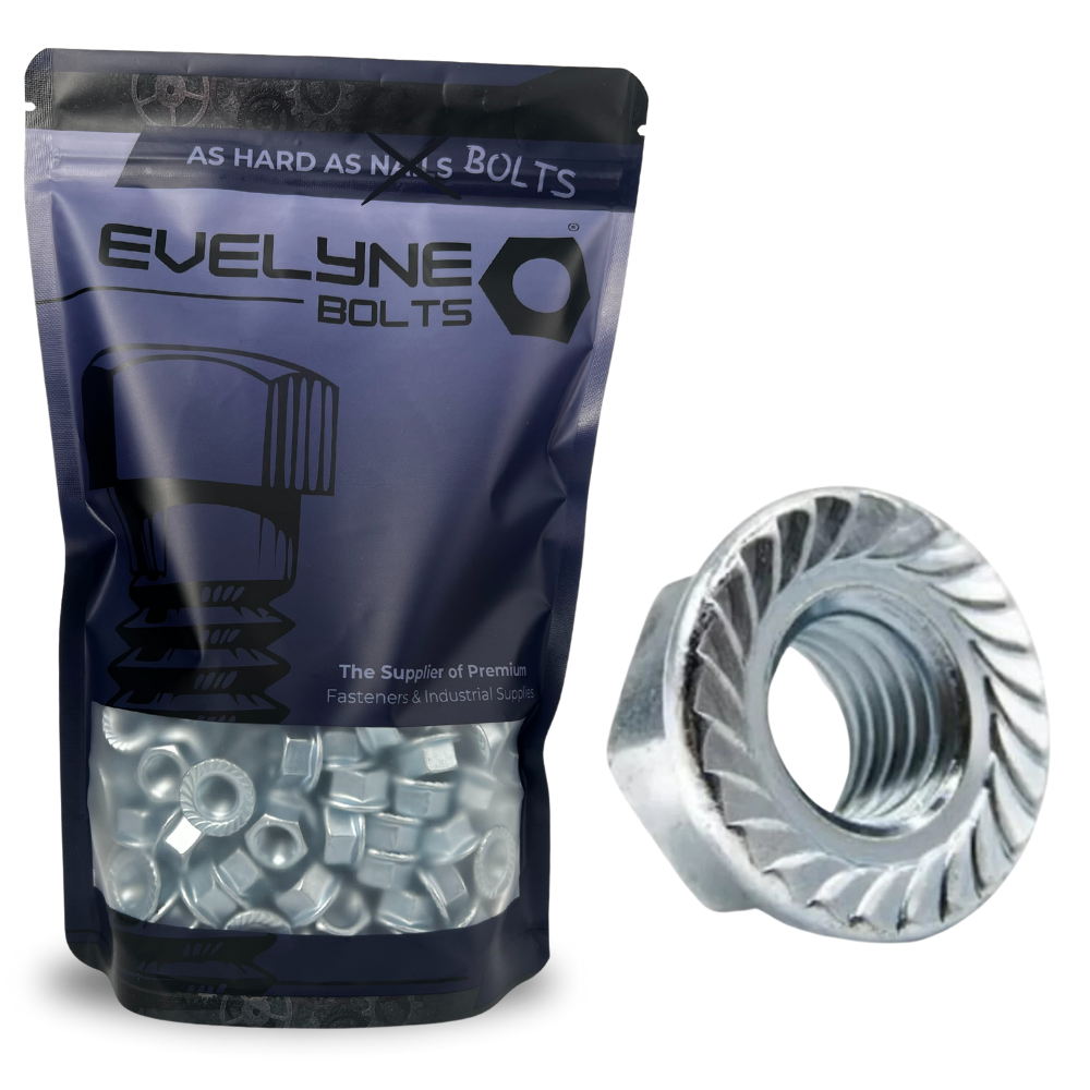 M8 Flange Nuts - Evelyne Bolts®
