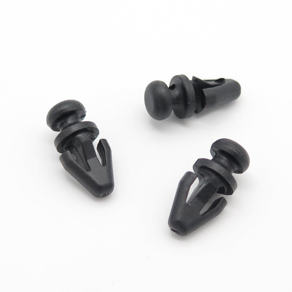 Door Gasket Clip, Round Head, Black