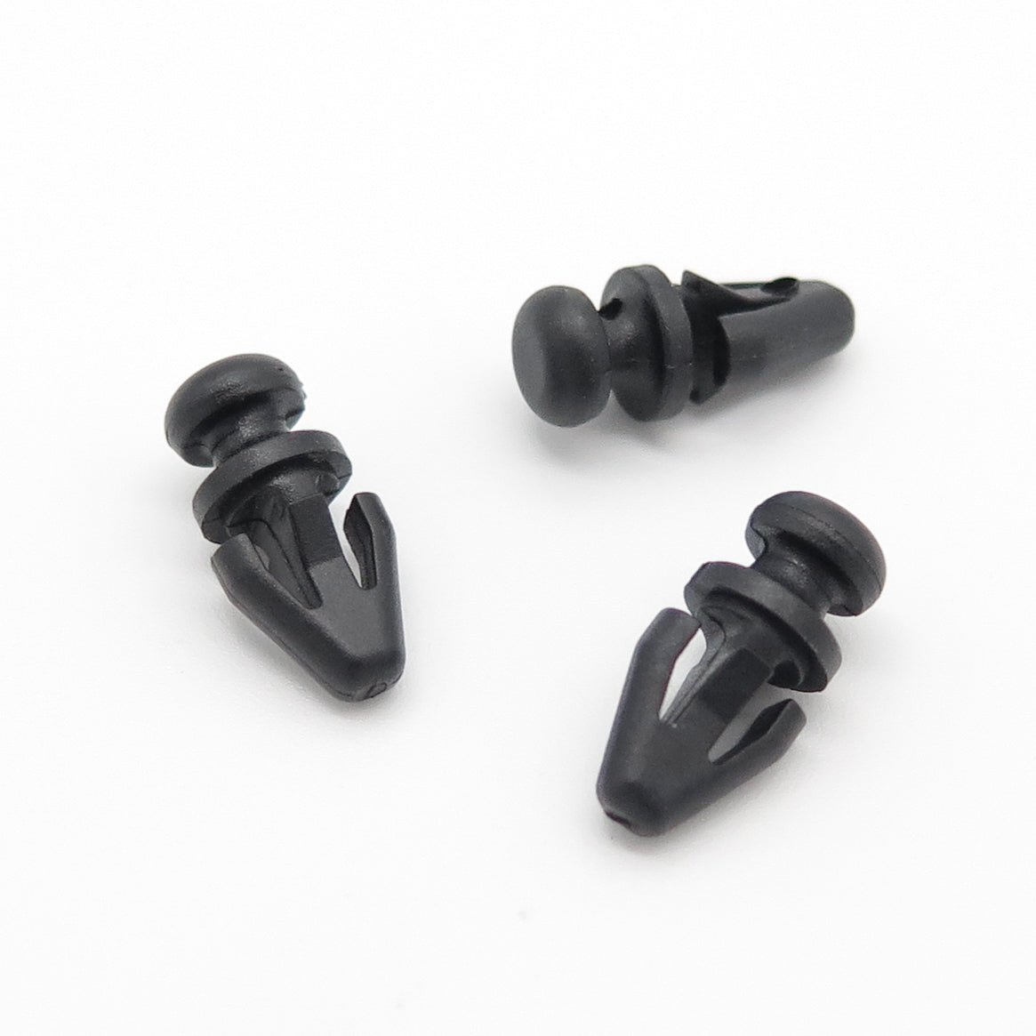 Door Gasket Clip, Round Head, Black