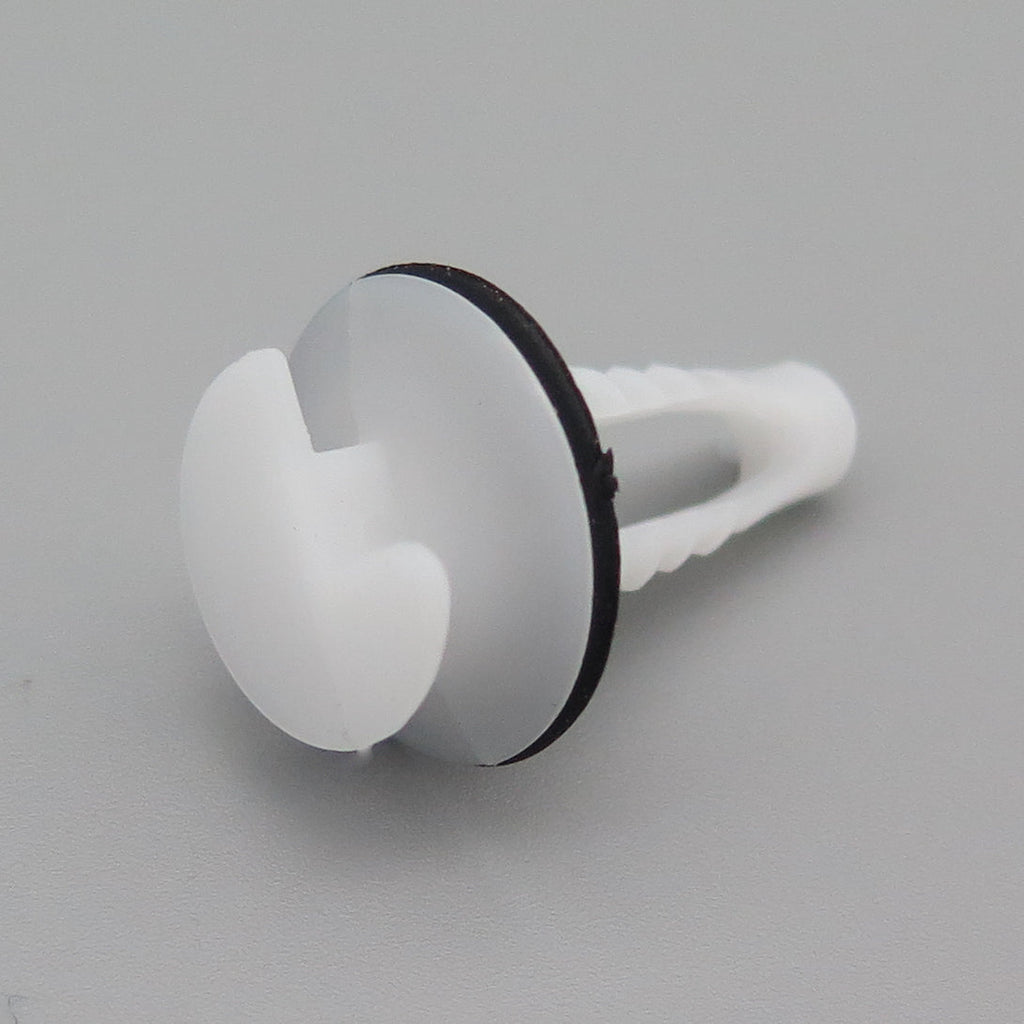 Interior Trim Retainer, White with Washer - image 3