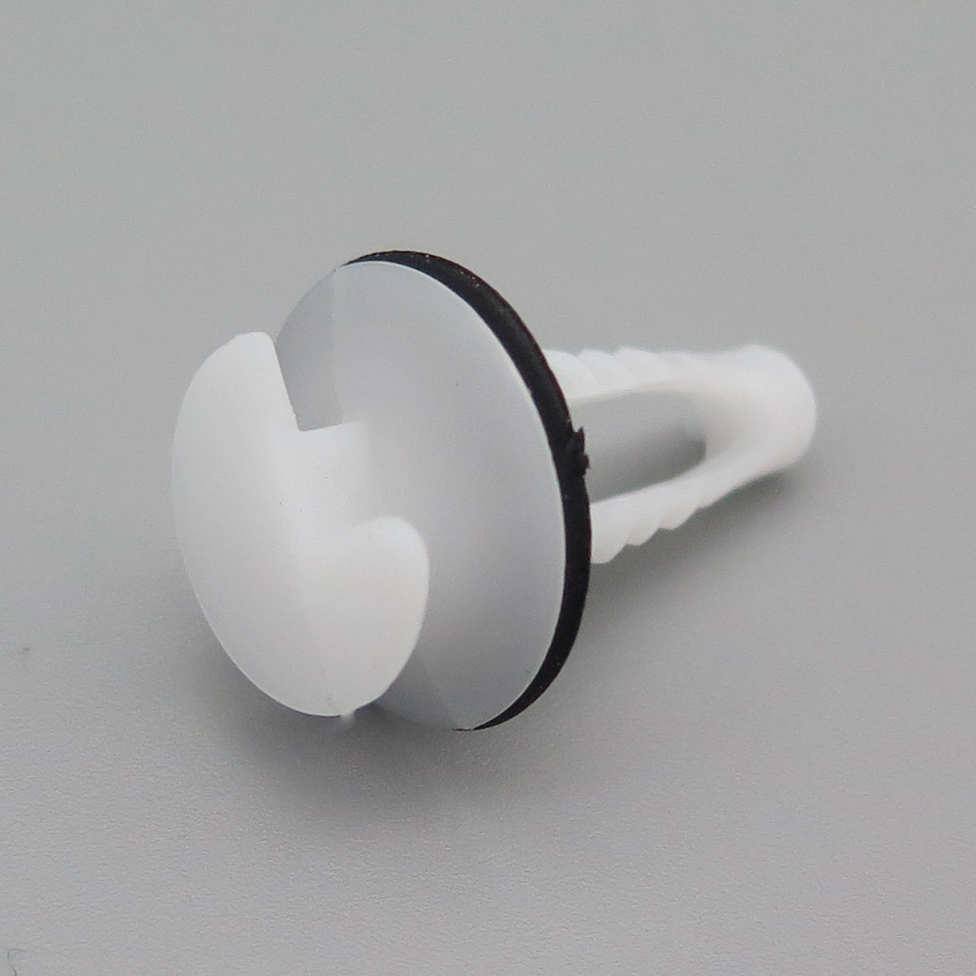 Interior Trim Retainer, White with Washer - image 3