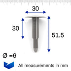 Fir Tree Clip, Long, Grey - image 2