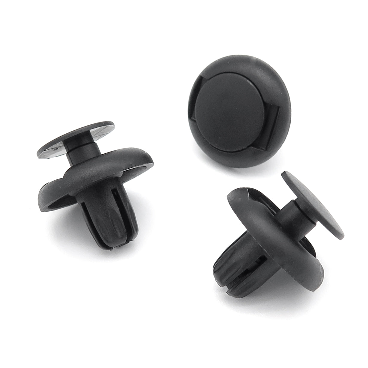 Push Fit Plastic Rivet, 8mm Hole Black