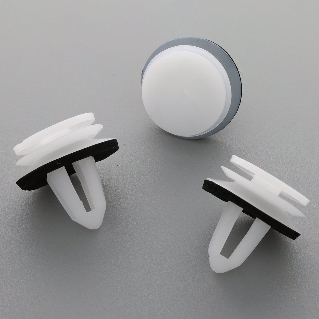 Trim Panel Clip, White with Washer