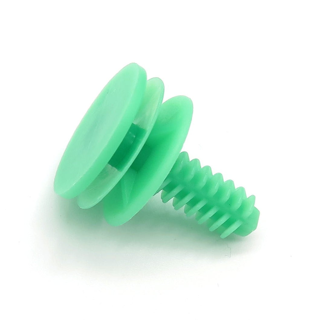 Interior Trim Clip with Fir Tree Shaft, Green - image 3