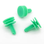 Interior Trim Clip with Fir Tree Shaft, Green