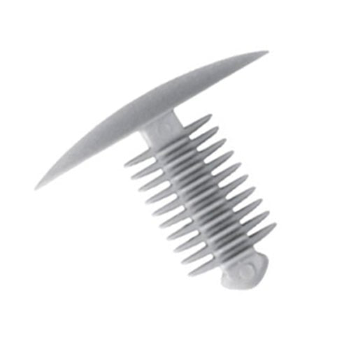 Fir Tree Trim Clip, 9-10mm Hole, 24mm Head, Grey