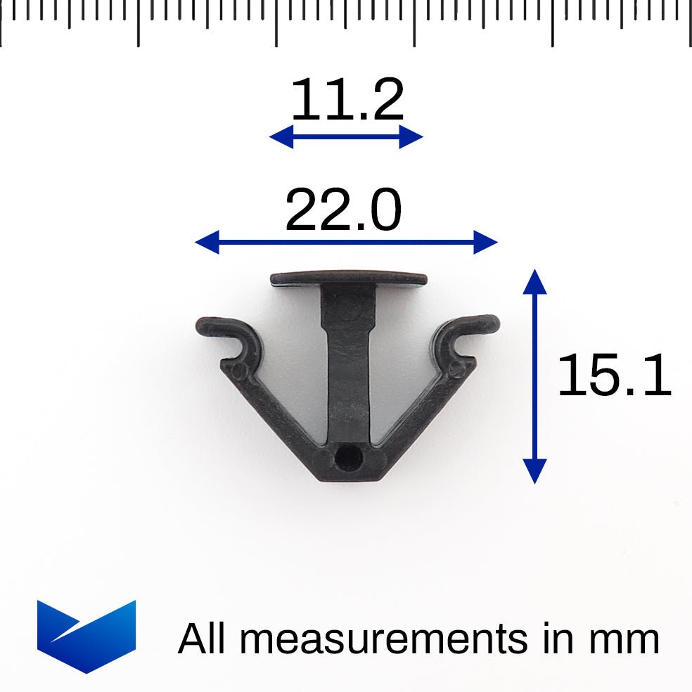 Roof Lining & Strip Retainer Clip, Black - image 2