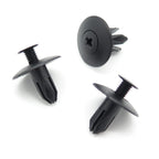 Screw Fit Expanding Plastic Rivet, 6.5mm Hole, Black