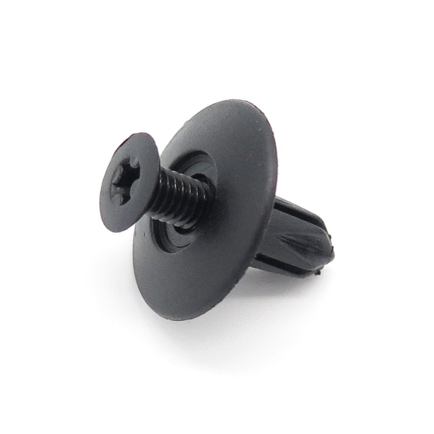 Screw Fit Expanding Plastic Rivet, 6.5mm Hole, Black - image 3