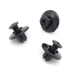Screw Fit Plastic Rivet, 8mm Hole, 20mm Collar, Black, Type B