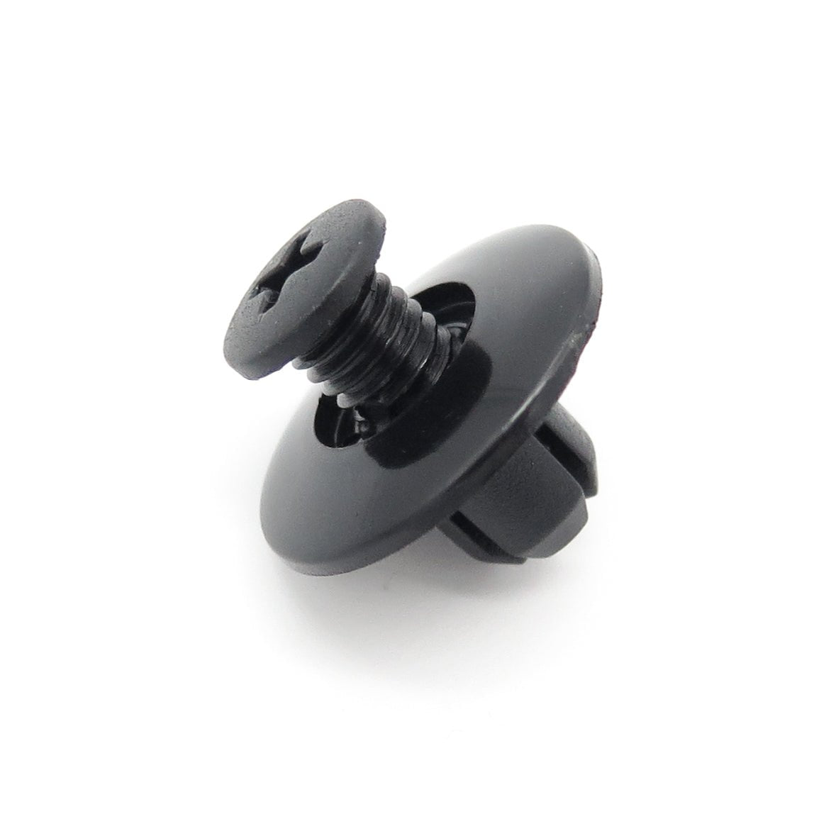 Screw Fit Plastic Rivet, 8mm Hole, 20mm Collar, Black, Type B - image 3