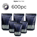 600pc Nyloc Nut Set - [Free Form A Washers - 600pc]
