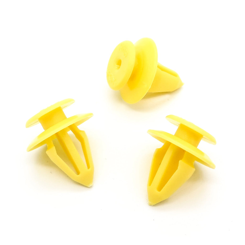 Interior Trim Clip, 8mm Hole, Yellow