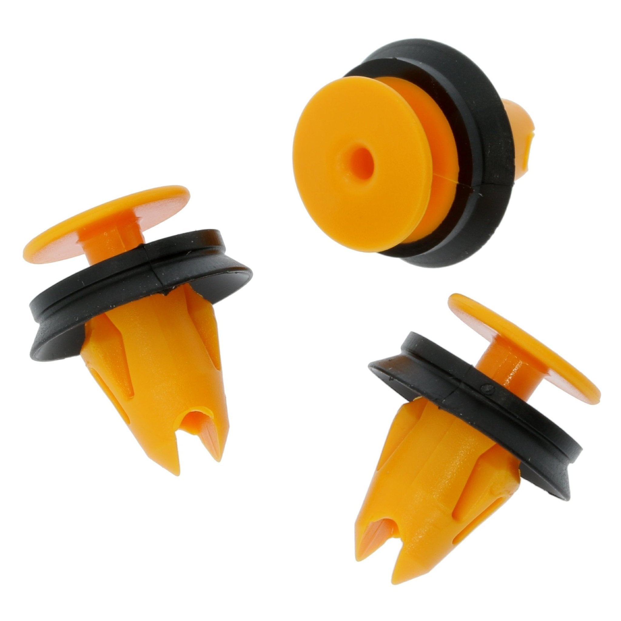 Moulding Clip with Rubber Seal, Orange