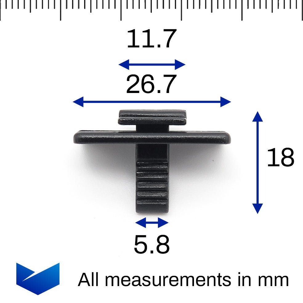 Trim Panel Retaining Clip, Black - image 2
