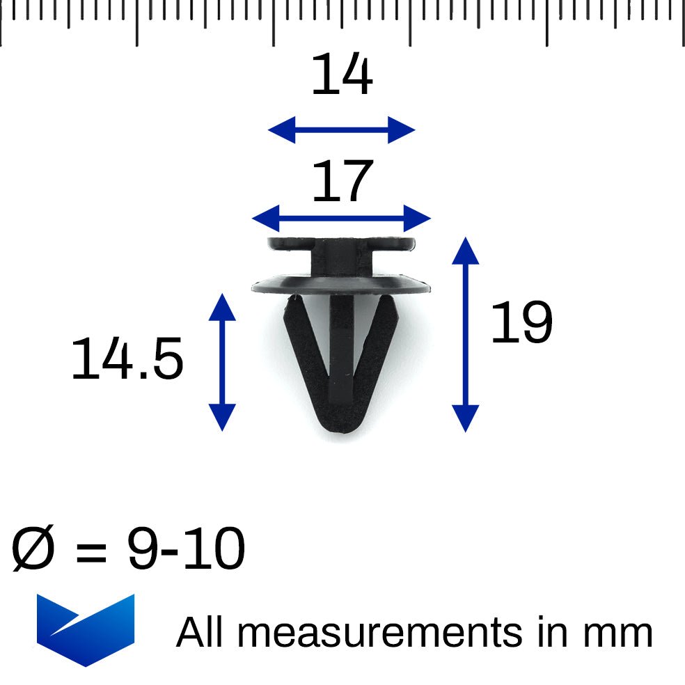 Interior Trim Retainer Clip, Black - image 2