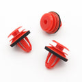 Interior Trim Panel Clip, Red, with washer