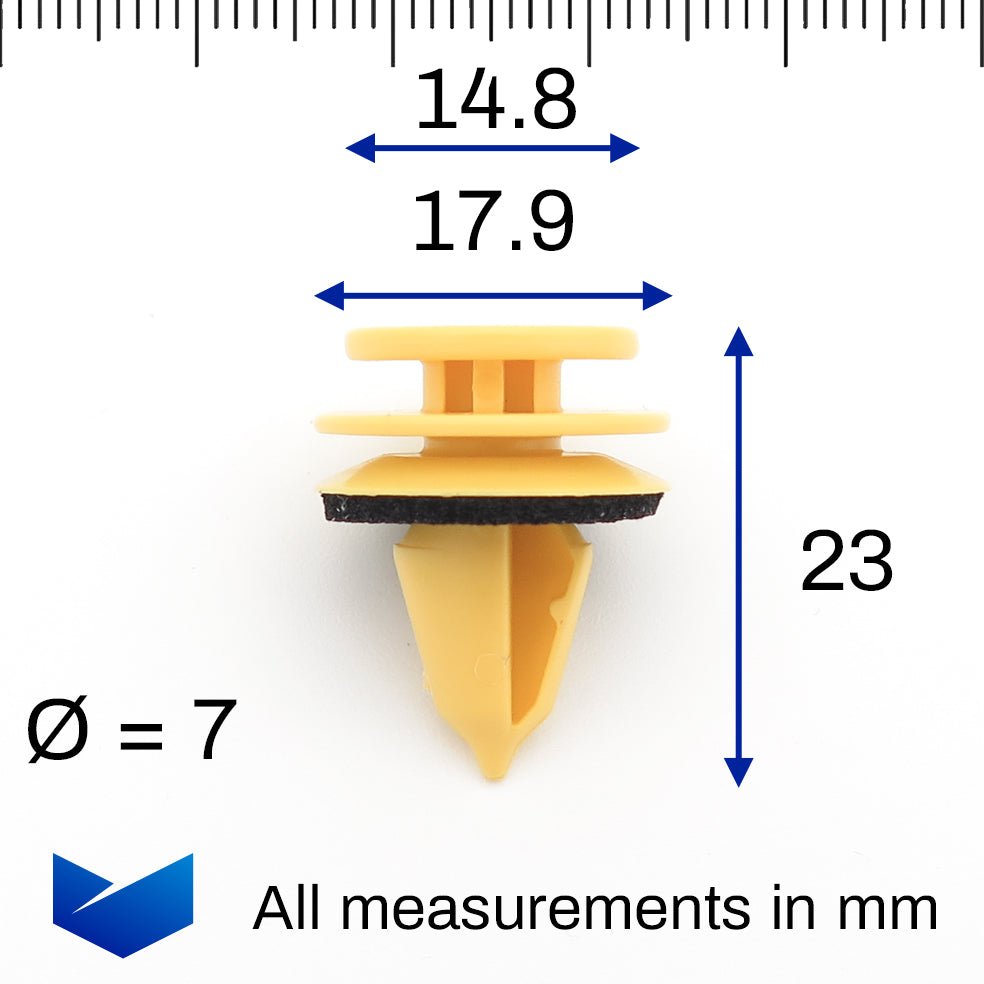 Trim Moulding Clip, Yellow - image 2