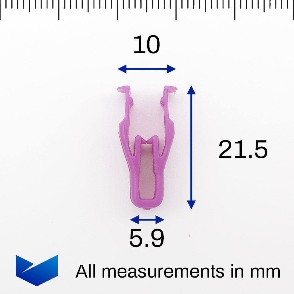 Trim Panel Snap Clip, Pink - image 2