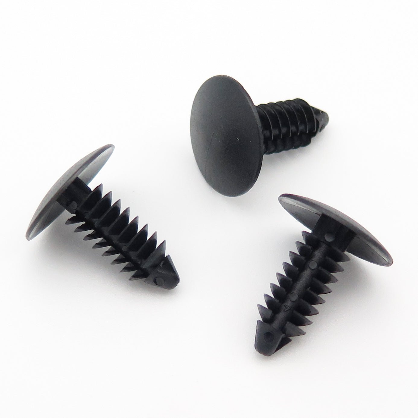 Fir Tree Clip, 7mm Hole, 18mm Head, Black