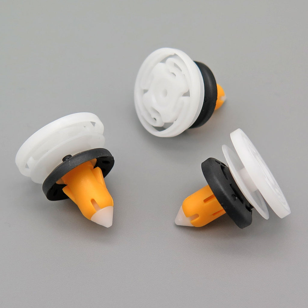 Interior Trim moulding Clip, White / Yellow