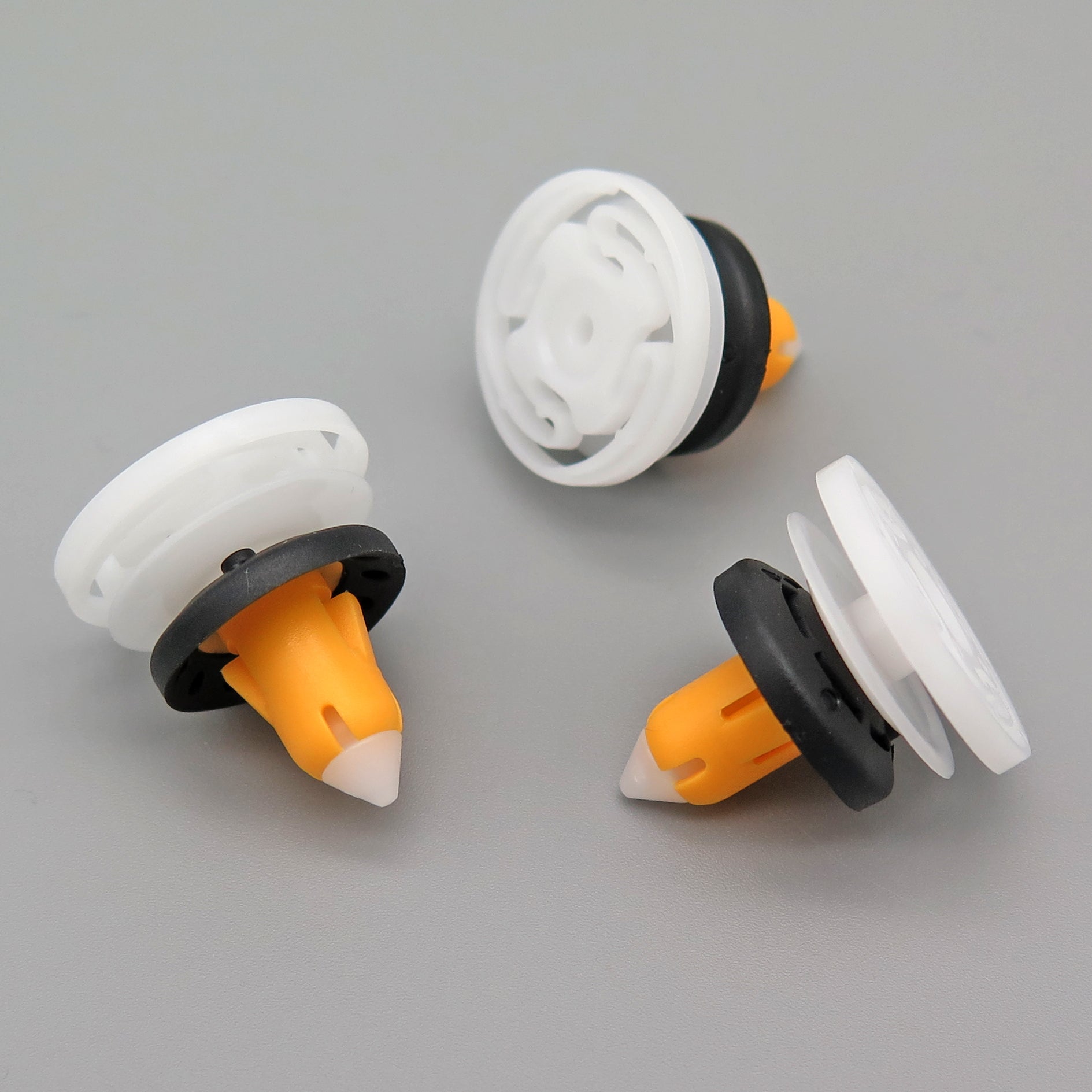 Interior Trim moulding Clip, White / Yellow