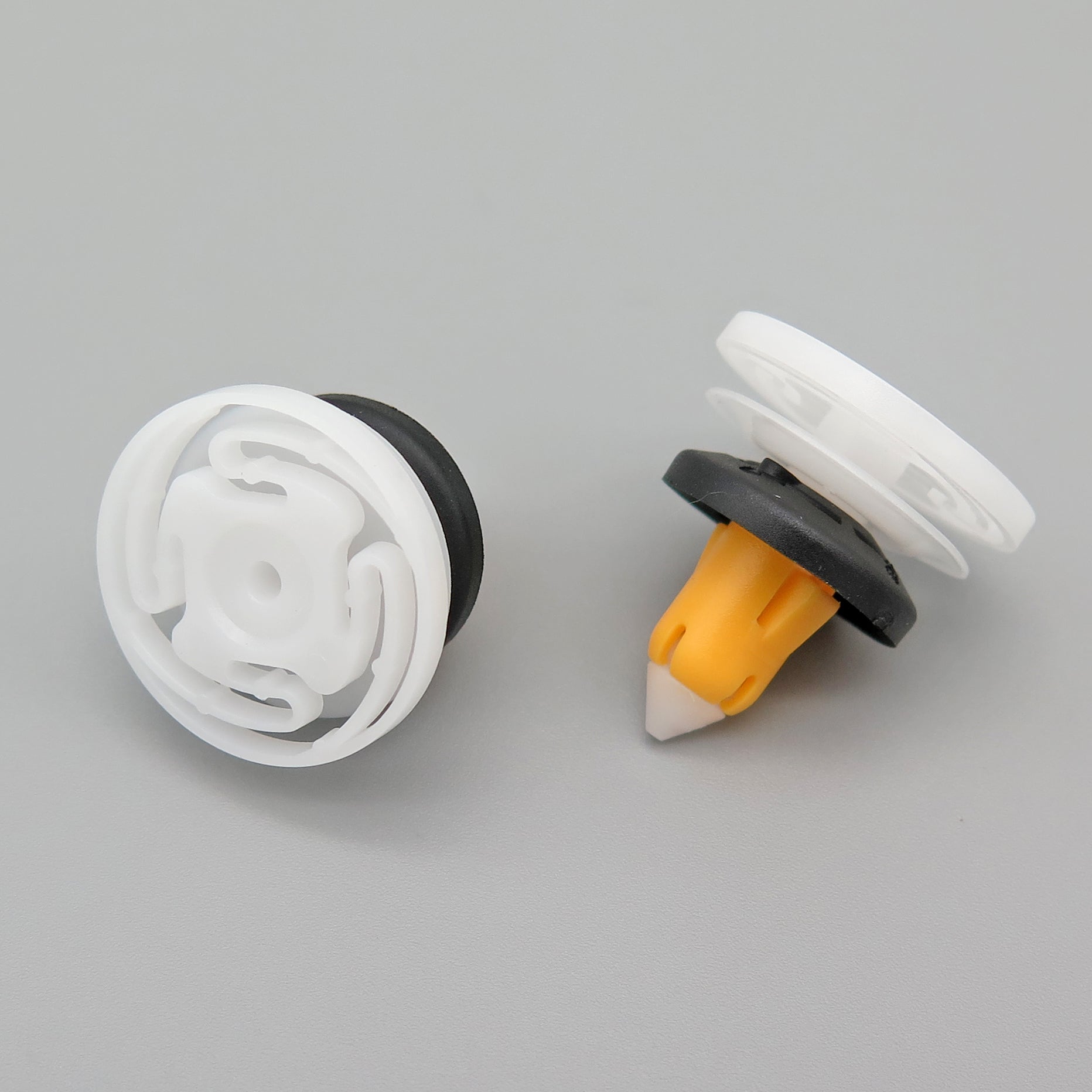 Interior Trim moulding Clip, White / Yellow - image 3