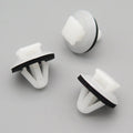 Moulding Clip, Square Head, White with Washer
