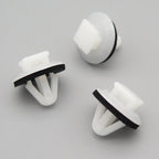 Moulding Clip, Square Head, White with Washer