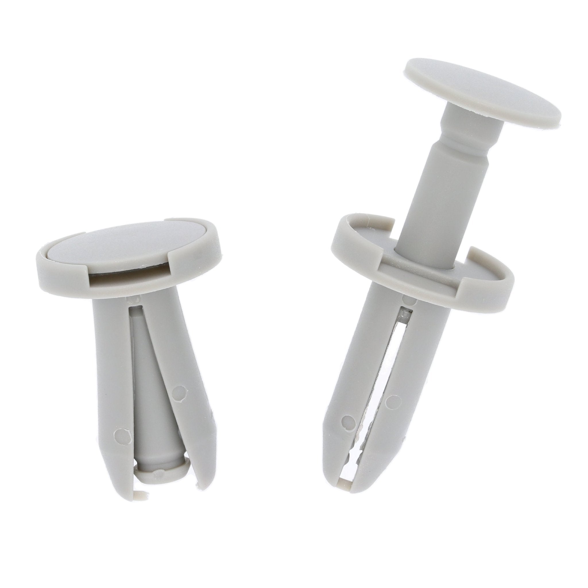 Push Fit Plastic Clip, Light Grey - image 3