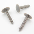Fir Tree Trim Clip, 8mm Hole, 25mm Head, 46mm Shaft Length, Grey