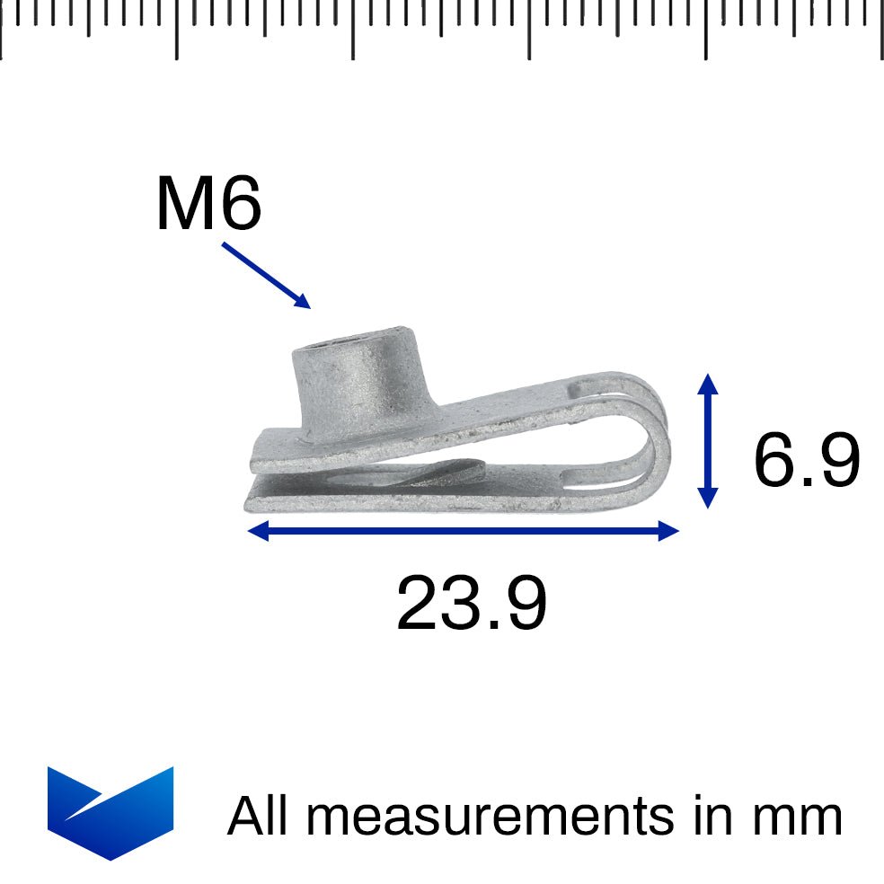 Chimney Nut, M6, Metal - image 2