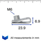Chimney Nut, M6, Metal - image 2