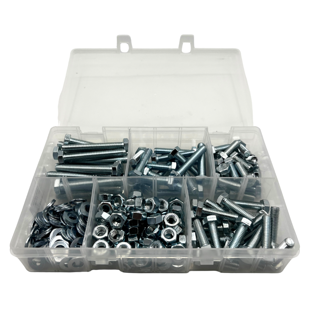 M8 Nut, Bolt & Washers - Assortment - 220pk